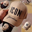 کلاه بیسبالی نقابدار کرم LA , NY , ICON وارداتی 