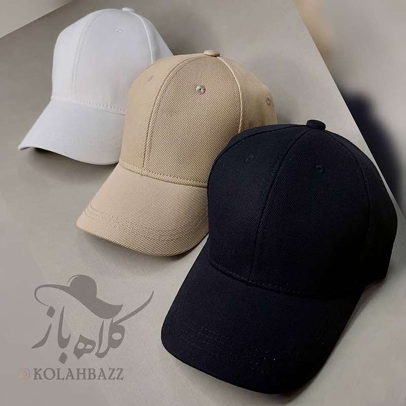 کلاه بیسبالی ساده کتان ، کرم ، سفید ، مشکی