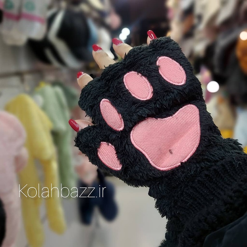 دستکش پنجه گربه  بنفش