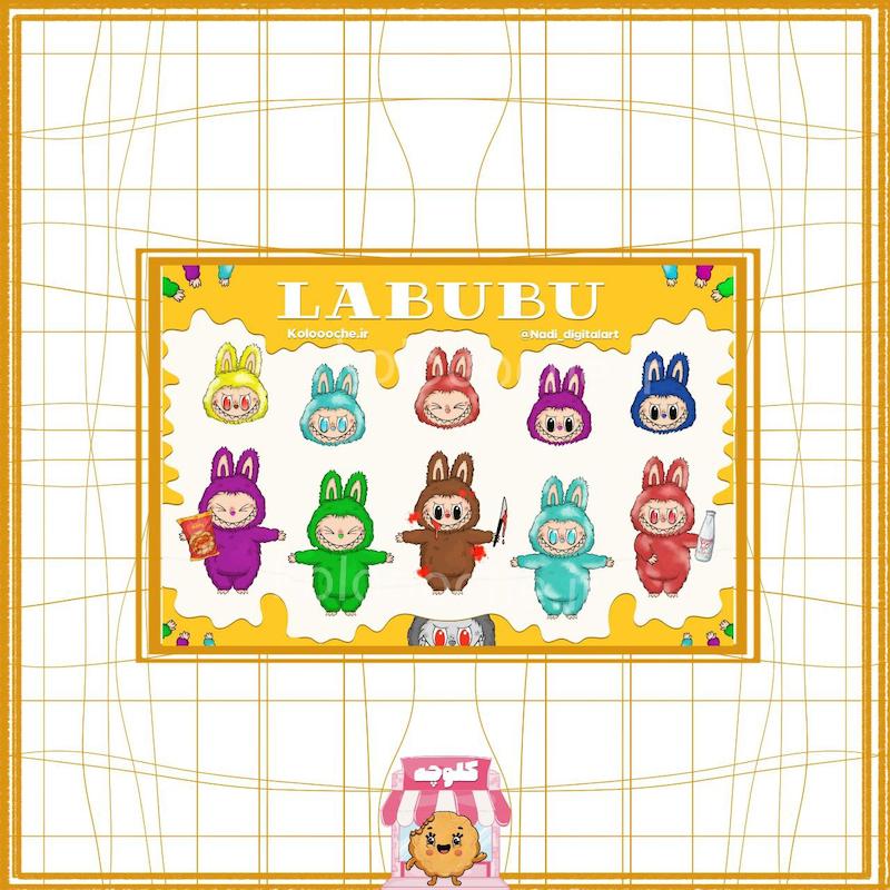 استیکر لبوبو Labubu 