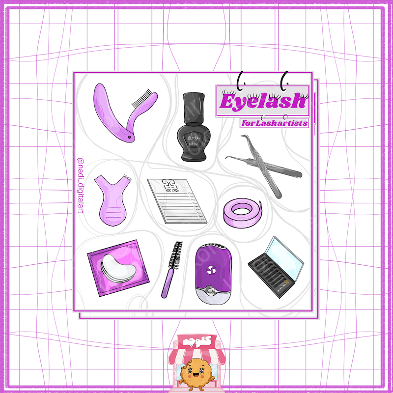 استیکر مژه آرتیست 