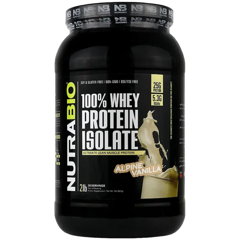 پروتئین وی ایزوله نوترابایو | NUTRABIO ISOLATE WHEY PROTEIN