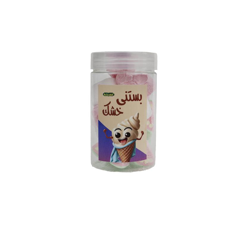 بستنی خشک مارشمالو پفکی