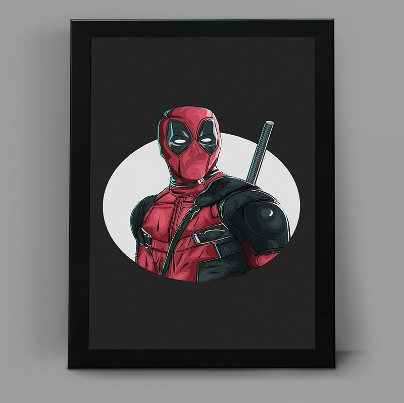 تابلو گیمینگ طرح deadpool کد 5