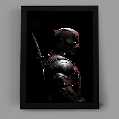 تابلو گیمینگ طرح deadpool کد 1