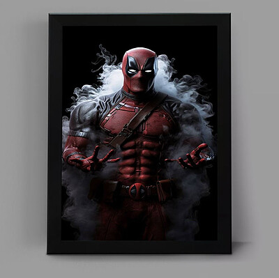 تابلو گیمینگ طرح deadpool کد 2