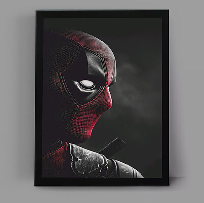 تابلو گیمینگ طرح deadpool کد 3