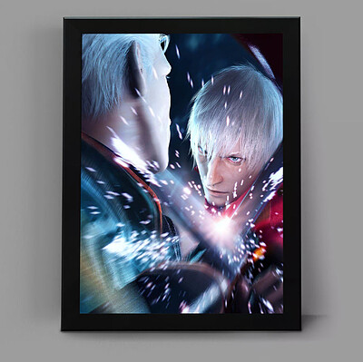 تابلو گیمینگ طرح devil may cry کد 4