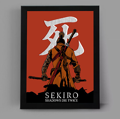 تابلو گیمینگ طرح sekiro کد 2