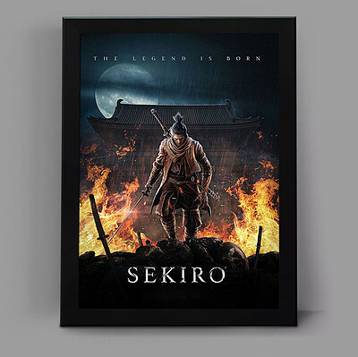 تابلو گیمینگ طرح sekiro کد 5