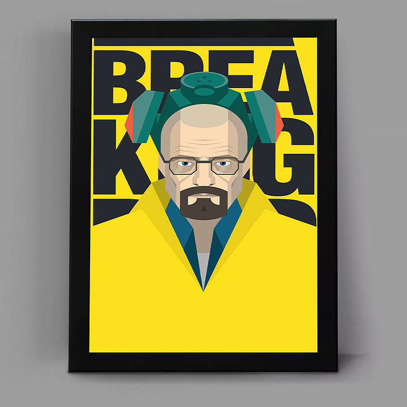 تابلو طرح سریال breaking bad  کد 8