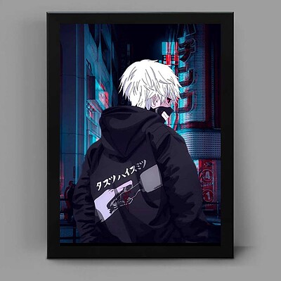 تابلو انیمه ای طرح توکیو غول tokyo ghoul