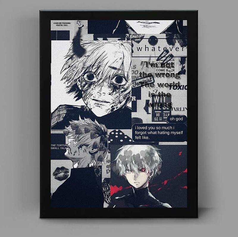 تابلو انیمه ای طرح توکیو غول tokyo ghoul