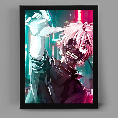 تابلو انیمه ای طرح توکیو غول tokyo ghoul