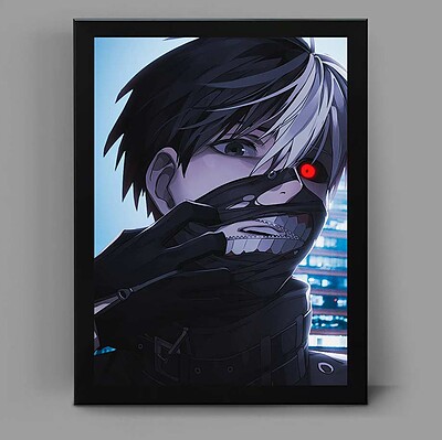 تابلو انیمه ای طرح توکیو غول tokyo ghoul