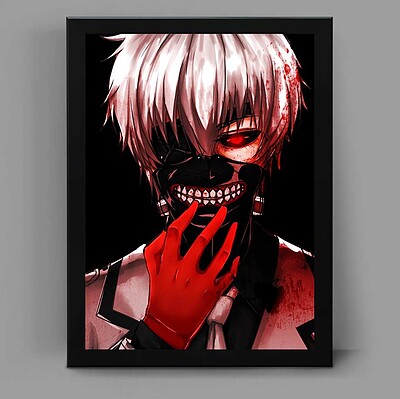 تابلو انیمه ای طرح توکیو غول tokyo ghoul