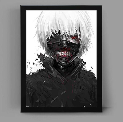 تابلو انیمه ای طرح توکیو غول tokyo ghoul