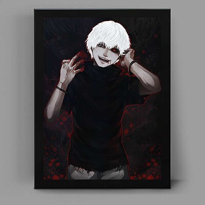 تابلو انیمه ای طرح توکیو غول tokyo ghoul