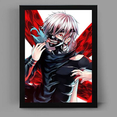 تابلو انیمه ای طرح توکیو غول tokyo ghoul