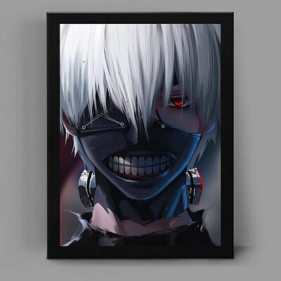 تابلو انیمه ای طرح توکیو غول tokyo ghoul