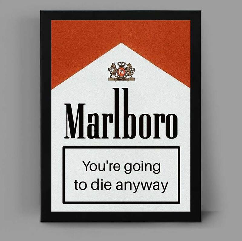 تابلو کنج پلاس طرح مالبرو marlboro