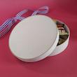 جعبه هدیه سفید طرح چرم کوبه استودیو koobestudio gift box
