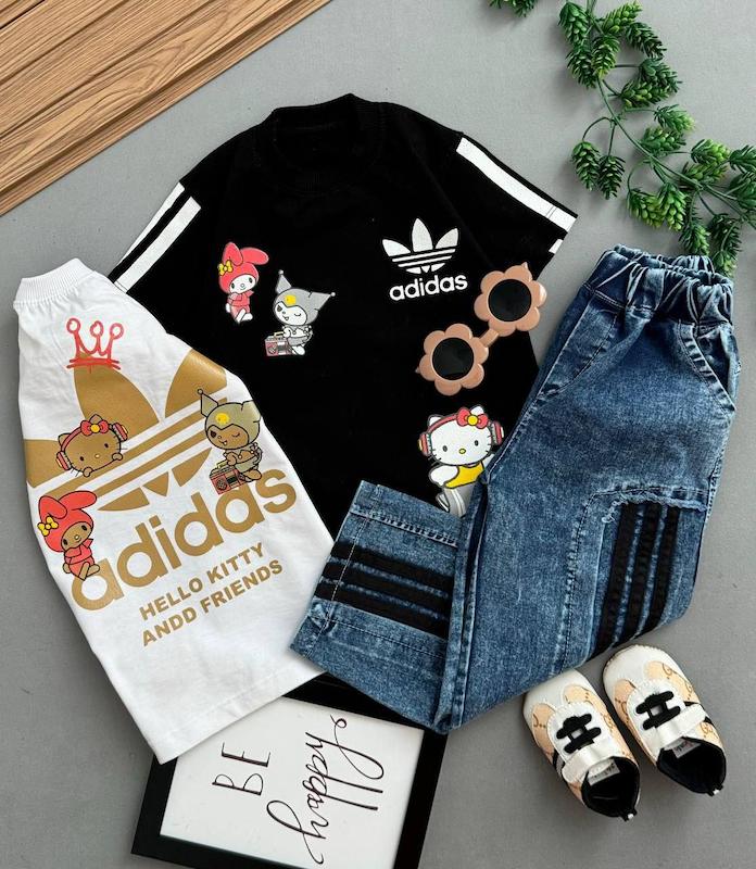 ست بلوز شلوار طرح آدیداس 