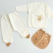 ست نوزادی ۱۹ تیکه کیدزبو سرهمی دار ۱۰۰٪ نخ پنبه سایز ۰ تا ۳ ماه