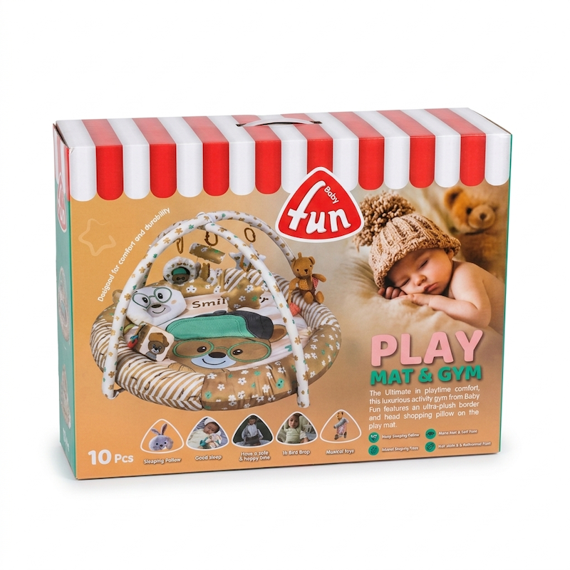 تشک بازی و جیم نوزاد ۱۰ پارچه Baby Fun