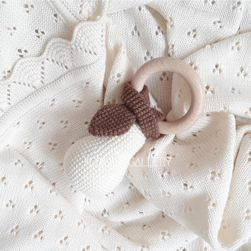 جغجغه بافت گلابی کد ۱