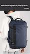 کوله پشتی مسافرتی همه کاره - ضدآب با ظرفیت بالا و جای کفش - مناسب برای سفر، دانشگاه، کار و استفاده روزمره - کد A4504