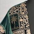مانتو مجلسی زنانه مدل کلوش مخمل گلدوزی کد AK1527
