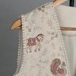 وست زنانه مدل کتان سوزندوزی طلاکوب کد AK1585