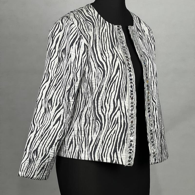 کت زنانه مدل ژاکارد آینه کاری کد AK1382