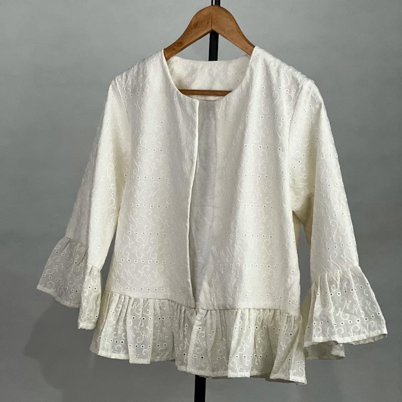 کت زنانه مدل عروسکی خامه دوزی کد AK1396