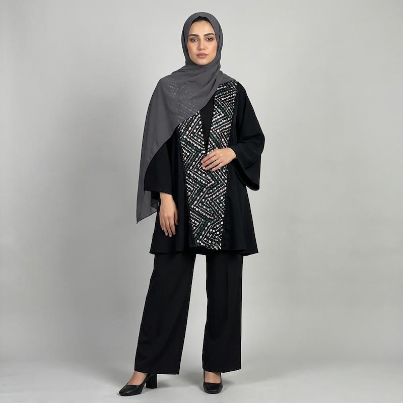 مانتو زنانه مدل کلوش مرلین سوزندوزی هندی کد AK1622