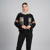 بامبر جکت زنانه مدل کرپ تور گلدوزی کد AK1657