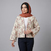 کراپ کت زنانه مدل لینن سوزندوزی هندی کد AK1669