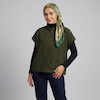 وست زنانه مدل مخمل کبریتی زیپ دار کد AK1679