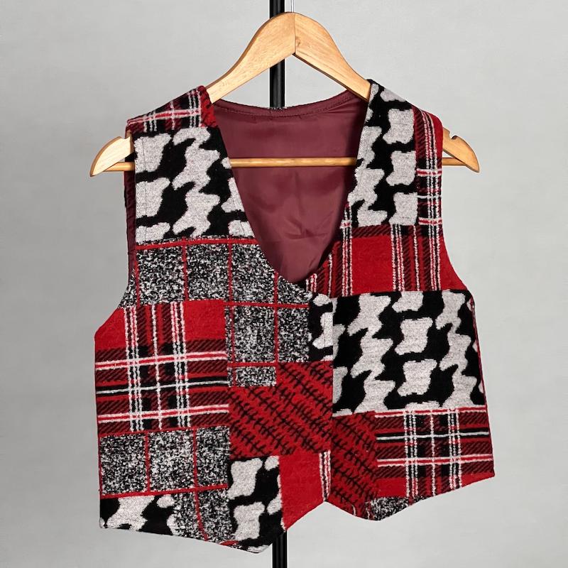 جلیقه زنانه مدل فوتر ترکیبی کد AK1474