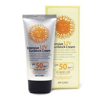 کرم ضد آفتاب شدید 3W clinic intensive UV sunblock cream