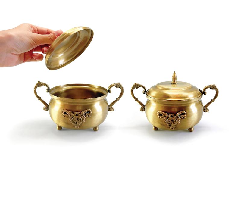 قندان 3پایه برنجی ترنج