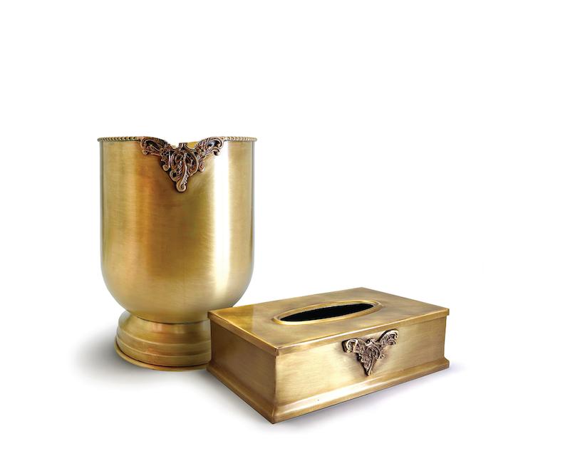 سطل و جادستمال برنجی ترنج