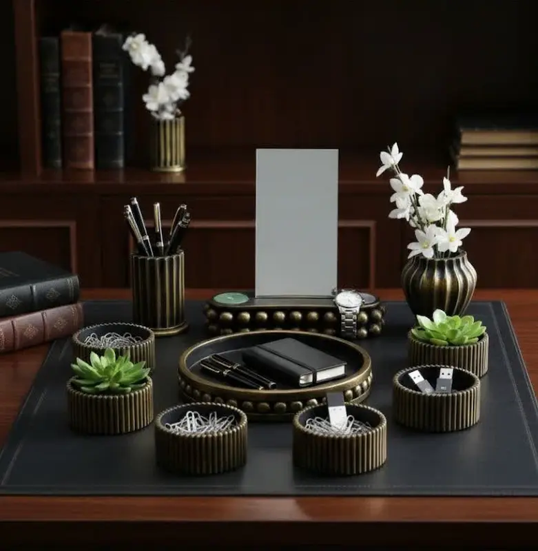 هفت سین پتینه مشکی و طلایی، پیاله مراکشی شیاردار، استند آینه مراوریدی | کرج لند