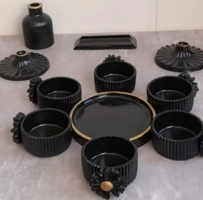 هفت سین ۱۴۰۵ مشکی -طلایی کلاسیک