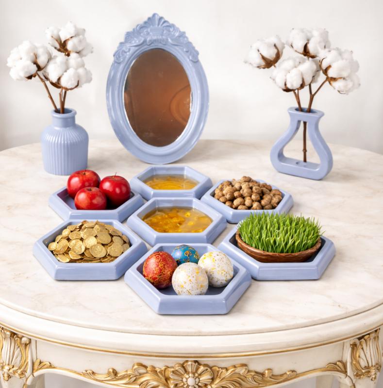 هفت سین طرح کندویی رنگ امپریال هوک-کرج لند