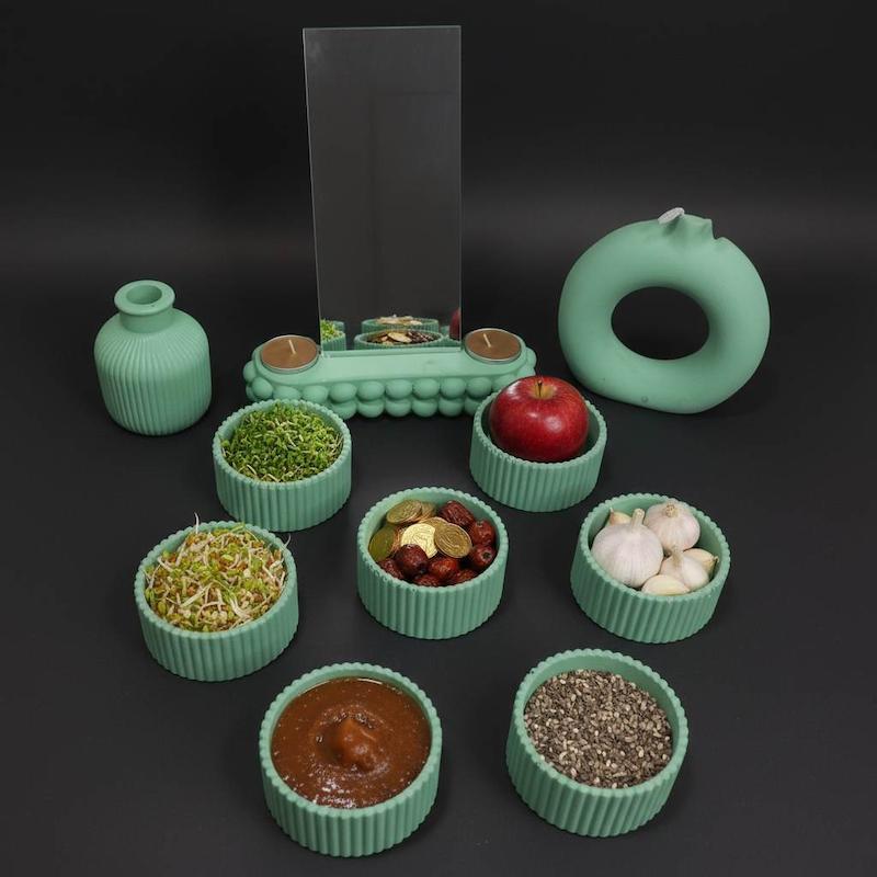 هفت سین سبزمریم گلی ، دستساز| کرج لند