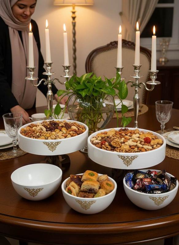 شکلات خوری،آجیل خوری،سرویس پذیرایی چهارتکه، سنگ مصنوعی و چوب، تولیدی کرج لند