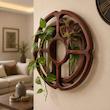 گلدان دیوارکوب طرح چوب گلجا دیواری |صنایع دستی کرج لند