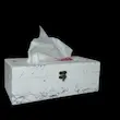 جعبه دستمال کاغذی چوبی،طرح ماربال شیت سفید| تولید کرج لند
